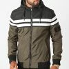 Remise ⭐ Veste Zippée Capuche S3165 Vert Kaki Noir de Armita 🔥