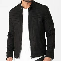 Promo 🤩 Veste Biker Suédine 3144 Noir de Armita 🤩 -Armita Soldes 2022 armita 247466 M S3144 NOIR 20210122T114844 03