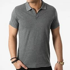 Nouveau ❤️ Polo Manches Courtes 1303 Gris Anthracite Chiné de Armita 🥰