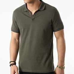 Promo ⭐ Polo Manches Courtes 1303 Vert Kaki de Armita ✨