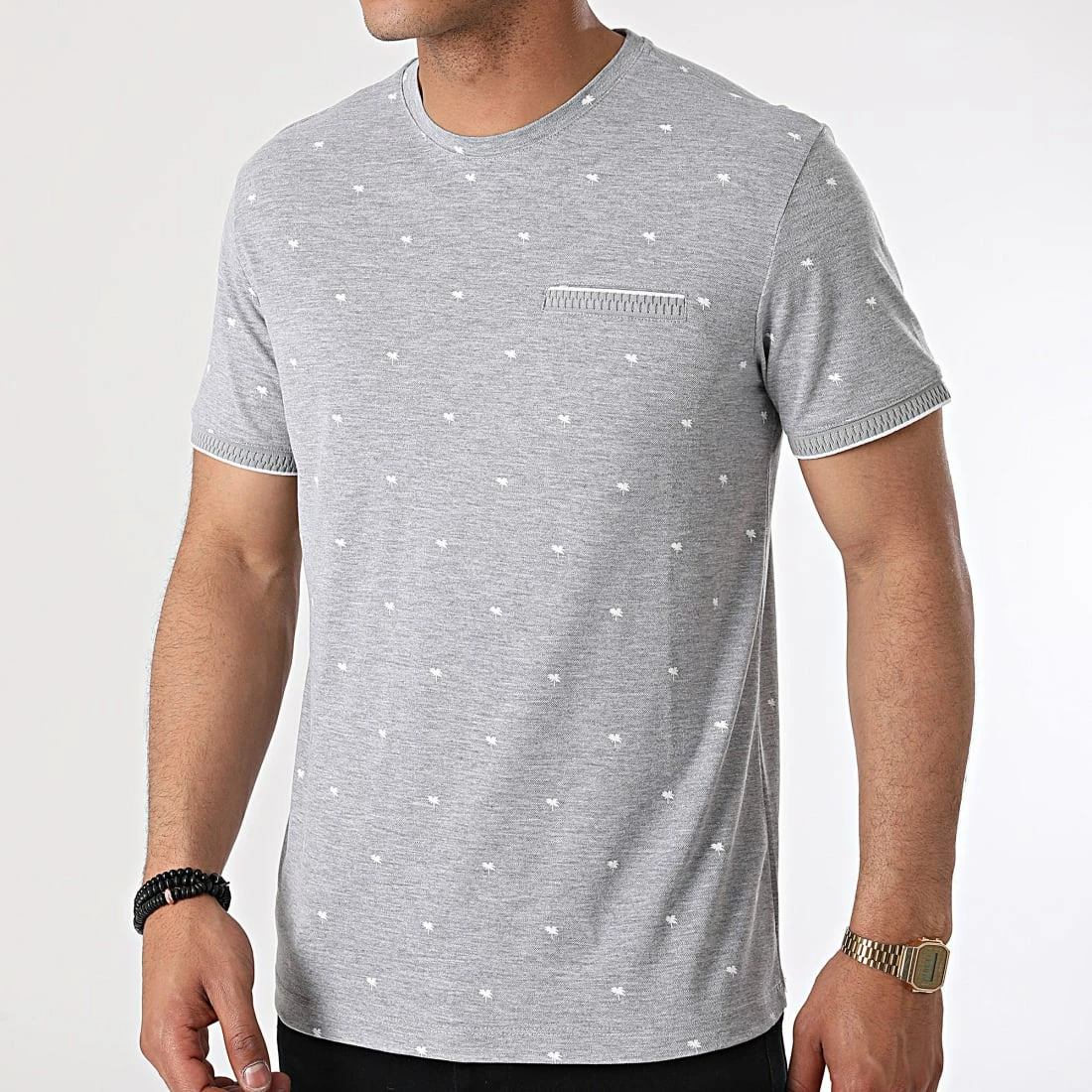 Offres 😍 Tee 👕 Shirt Poche TLP-7430 Gris Chiné Floral de Armita ⌛ 1 Offres 😍 Tee 👕 Shirt Poche TLP-7430 Gris Chiné Floral de Armita ⌛