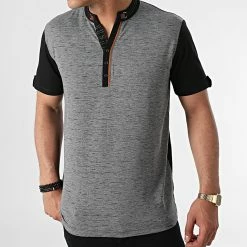 Remise 😍 Tee 👚 Shirt TLP-7427 Gris Chiné Noir de Armita ✨ -Armita Soldes 2022 armita 265173 TLP 7427 ANTHRACITE 20210510T145624 03