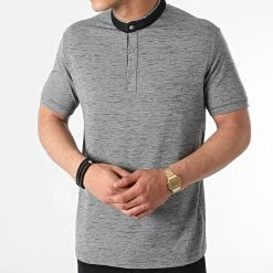 Vente flash 🧨 Polo Manches Courtes TLP-7428 Gris Anthracite Chiné de Armita 👍 -Armita Soldes 2022 armita 265183 TLP 7428 ANTHRACITE 20210510T145403 03