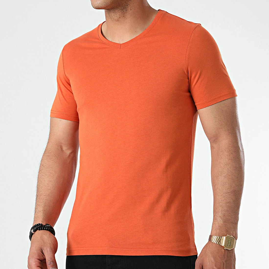 Tout neuf 💯 Tee 👕 Shirt Col V TV-350 Orange de Armita 🛒 1 Tout neuf 💯 Tee 👕 Shirt Col V TV-350 Orange de Armita 🛒
