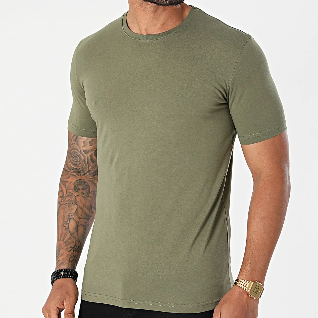 Meilleure affaire 🔔 Tee 👕 Shirt TC-341 Vert Kaki de Armita 👏 1 Meilleure affaire 🔔 Tee 👕 Shirt TC-341 Vert Kaki de Armita 👏