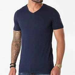 Nouveau 💯 Tee 👚 Shirt Col V TV-350 Bleu Marine de Armita ✔️