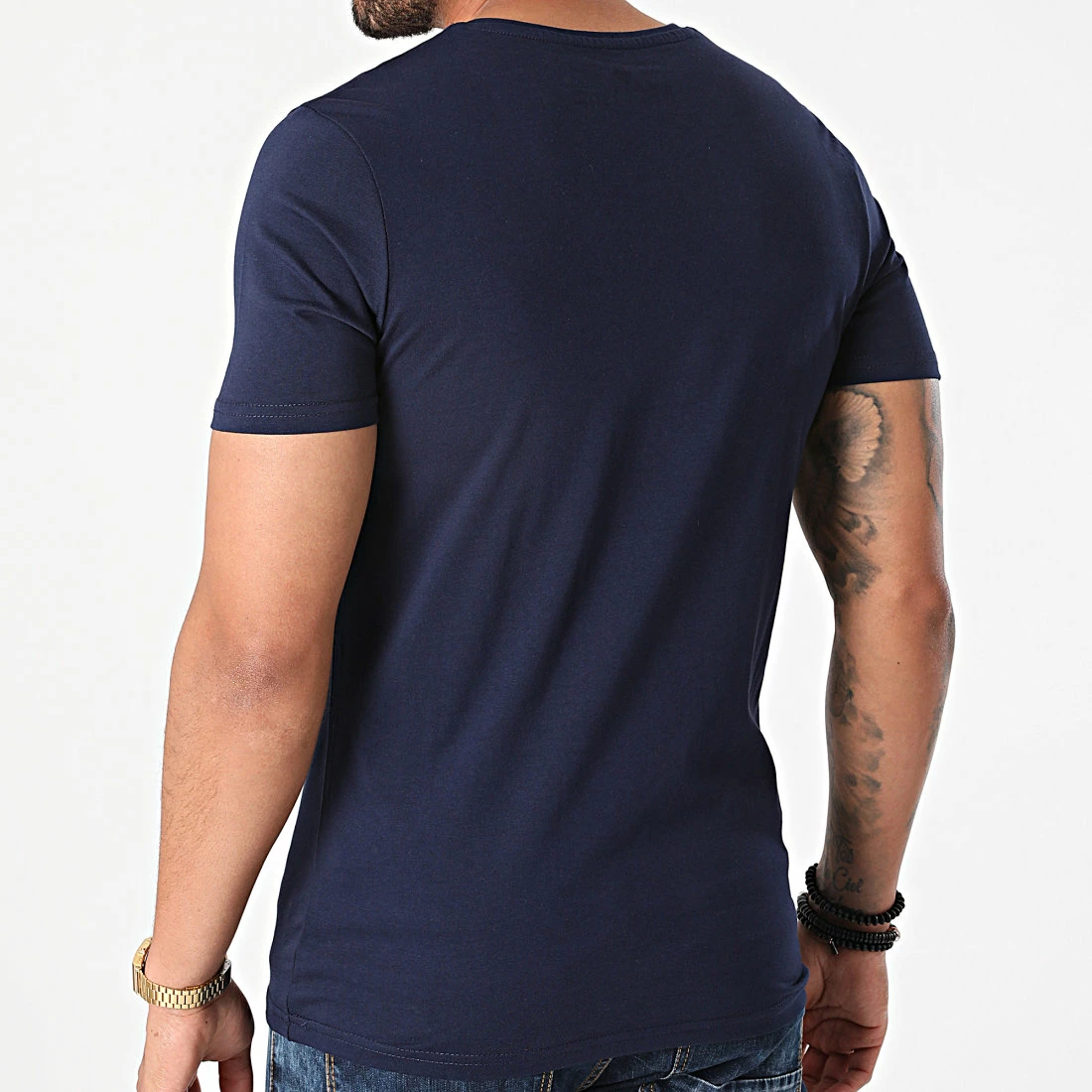 Nouveau 💯 Tee 👚 Shirt Col V TV-350 Bleu Marine de Armita ✔️ 4 Nouveau 💯 Tee 👚 Shirt Col V TV-350 Bleu Marine de Armita ✔️ – Image 4