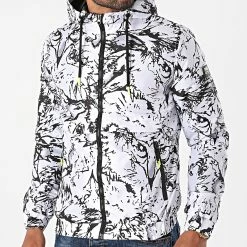 Meilleur prix 🤩 Coupe-Vent Zippé A Capuche 3440 Blanc de Armita ❤️