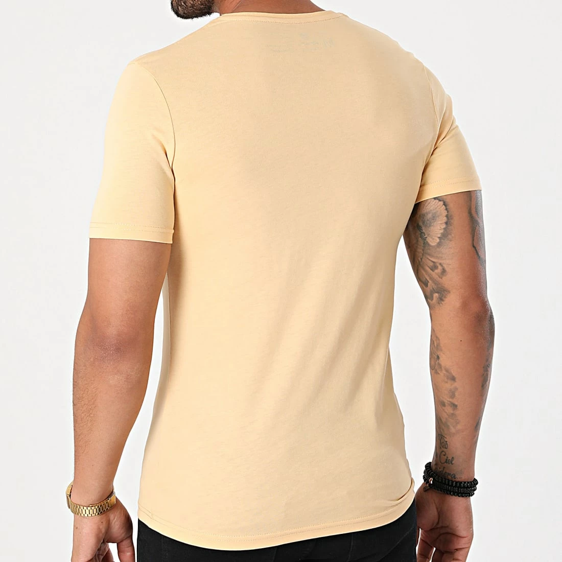 Tout neuf 💯 Tee 👚 Shirt Col V TV-350 Beige de Armita 🎉 4 Tout neuf 💯 Tee 👚 Shirt Col V TV-350 Beige de Armita 🎉 – Image 4