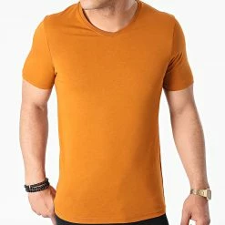 Nouveau 😍 Tee 👕 Shirt Col V TV-350 Camel de Armita 🧨 -Armita Soldes 2022 armita 265391 TV 350 TABAC 20210511T095959 03
