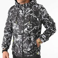 Budget 😍 Coupe-Vent Zippé A Capuche 3440 Noir de Armita ✔️