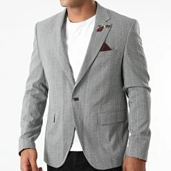 Sortie 🤩 Veste Blazer A Rayure 7060 Gris Anthracite de Armita ⌛ -Armita Soldes 2022 armita 270179 TF 7060 ANTHRACITE 20210618T141737 03