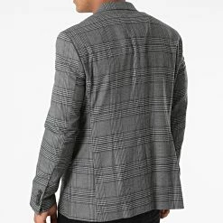 Sortie ⭐ Veste Blazer A Carreaux 7062 Gris Anthracite de Armita 🌟 -Armita Soldes 2022 armita 270187 7062 GREY 20210618T141650 04