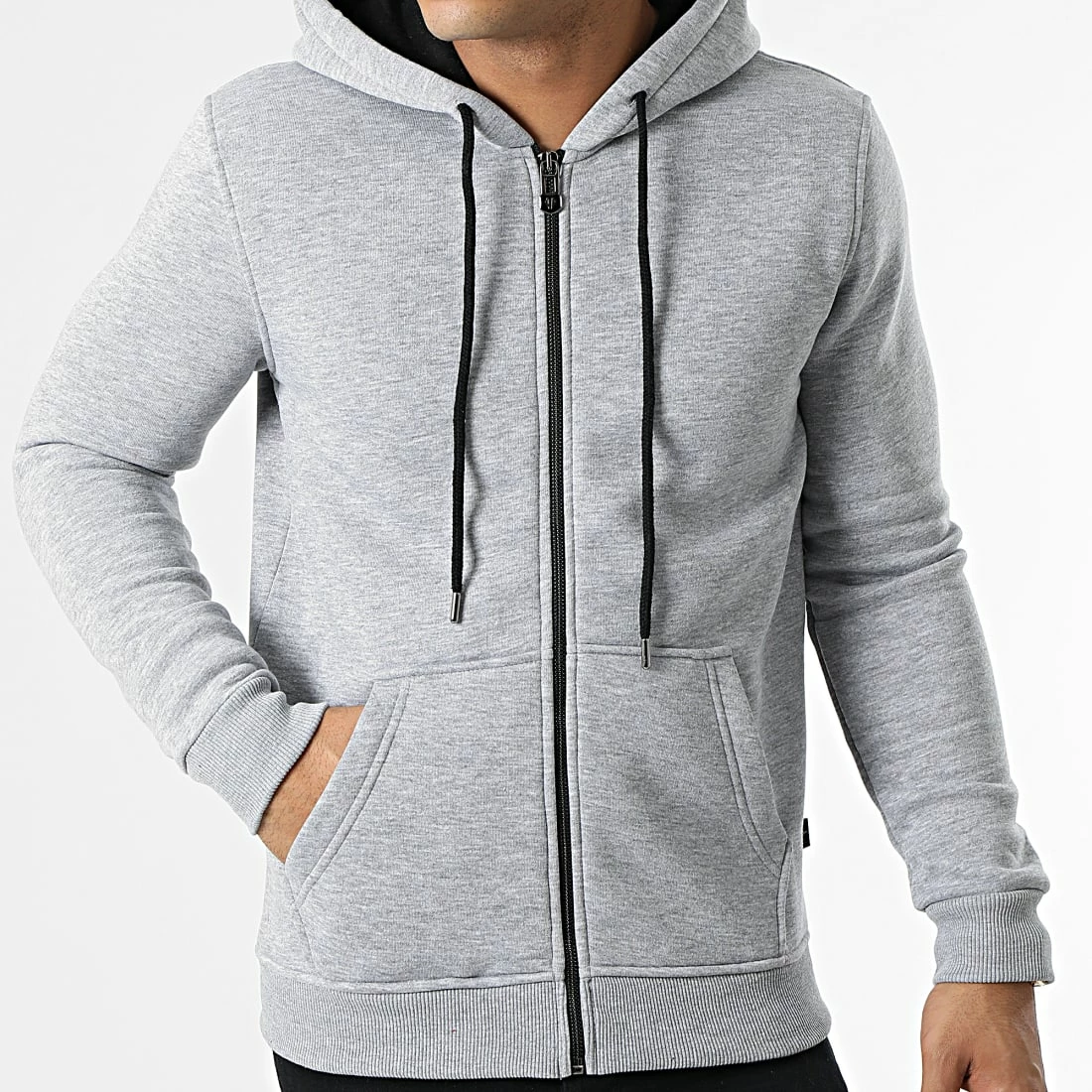 Budget 🔥 Sweat Capuche SW882 Gris Chiné de Armita 🔥 3 Budget 🔥 Sweat Capuche SW882 Gris Chiné de Armita 🔥 – Image 3