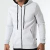 Budget 😉 Sweat Zippé Capuche GW-881 Gris Clair Chiné de Armita ✔️