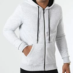 Budget 😉 Sweat Zippé Capuche GW-881 Gris Clair Chiné de Armita ✔️ 6 Budget 😉 Sweat Zippé Capuche GW-881 Gris Clair Chiné de Armita ✔️ -Armita Soldes 2022 armita 283489 GW 881 LT GRIS 20210914T160053 03