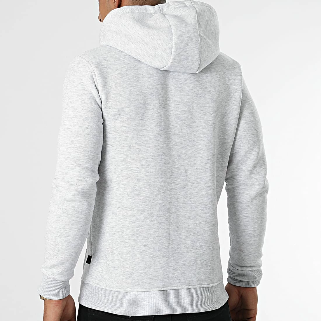 Budget 😉 Sweat Zippé Capuche GW-881 Gris Clair Chiné de Armita ✔️ 4 Budget 😉 Sweat Zippé Capuche GW-881 Gris Clair Chiné de Armita ✔️ – Image 4