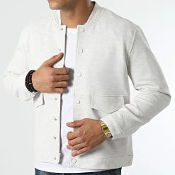 Remise 👍 Veste GW2515 Beige Chiné de Armita 🔔