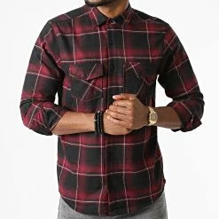 Top 10 💯 Chemise Manches Longues A Carreaux Physalis Bordeaux de Armita 👍