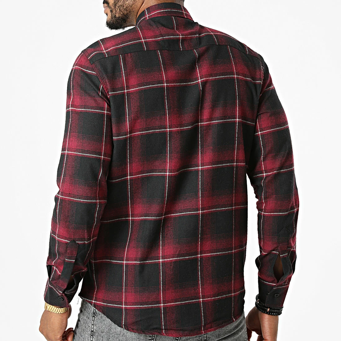 Top 10 💯 Chemise Manches Longues A Carreaux Physalis Bordeaux de Armita 👍 4 Top 10 💯 Chemise Manches Longues A Carreaux Physalis Bordeaux de Armita 👍 – Image 4