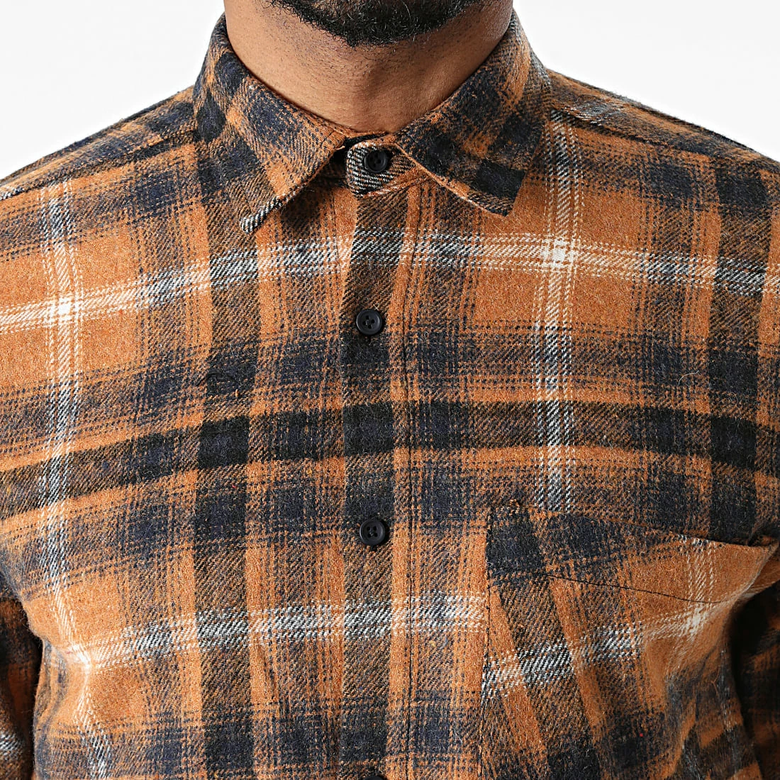 Nouveau 🔥 Chemise Manches Longues A Carreaux Tangelo Marron de Armita 👏 2 Nouveau 🔥 Chemise Manches Longues A Carreaux Tangelo Marron de Armita 👏 – Image 2