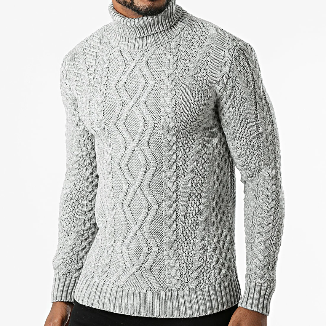 Meilleur prix ✔️ Pull Col Roulé AVP-161 Gris de Armita 🌟 1 Meilleur prix ✔️ Pull Col Roulé AVP-161 Gris de Armita 🌟