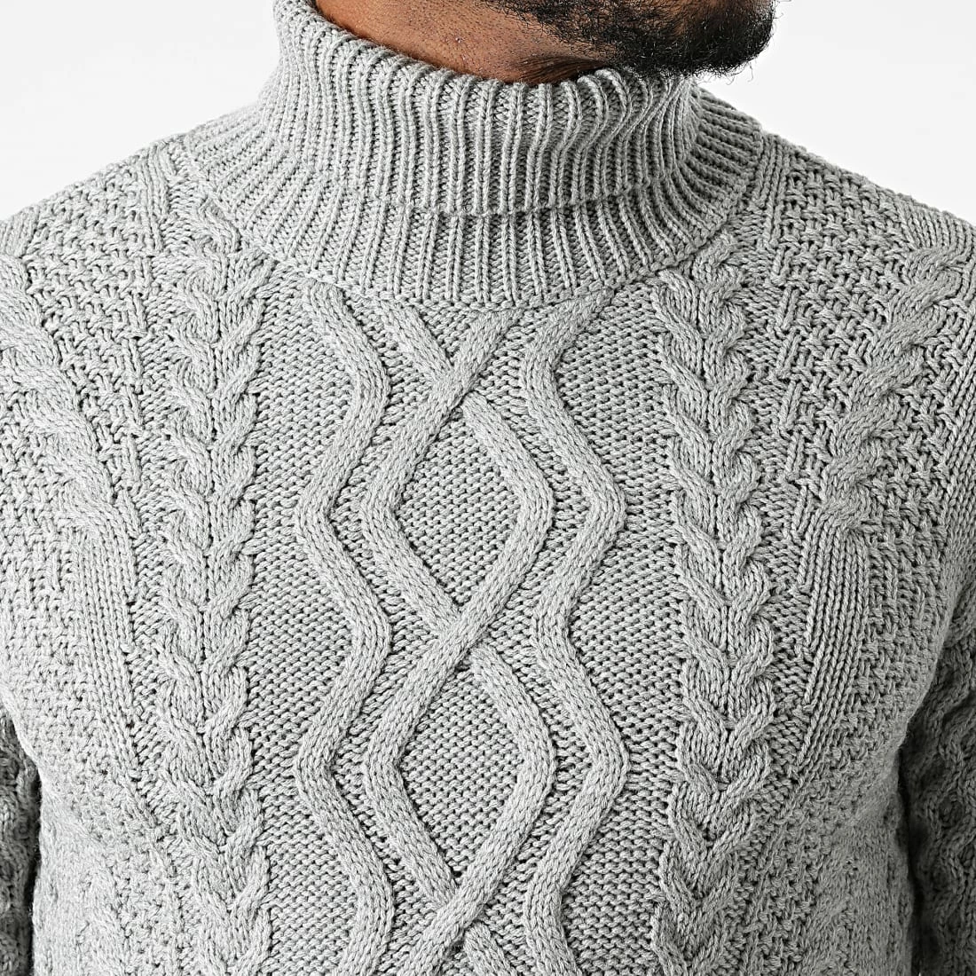 Meilleur prix ✔️ Pull Col Roulé AVP-161 Gris de Armita 🌟 2 Meilleur prix ✔️ Pull Col Roulé AVP-161 Gris de Armita 🌟 – Image 2