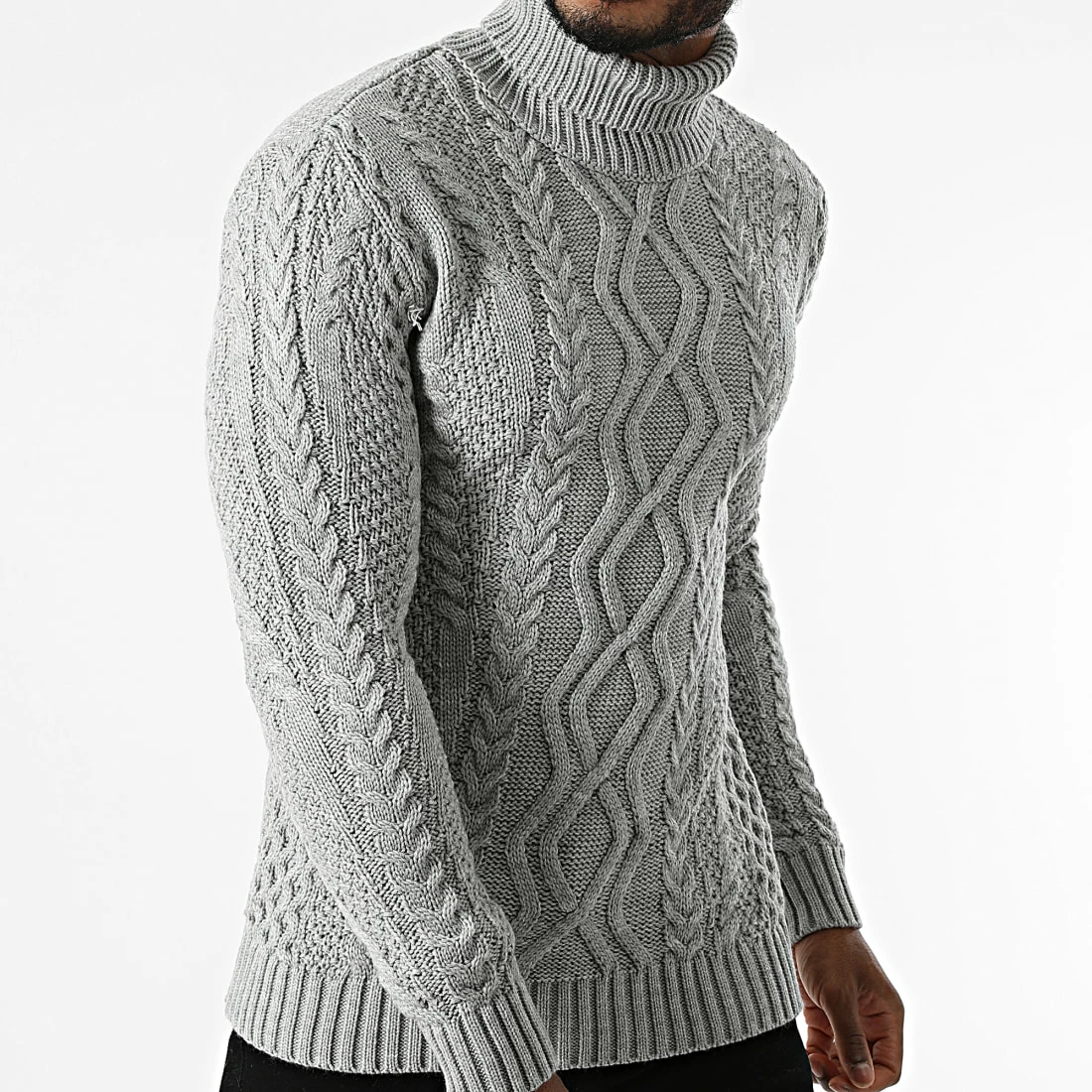 Meilleur prix ✔️ Pull Col Roulé AVP-161 Gris de Armita 🌟 3 Meilleur prix ✔️ Pull Col Roulé AVP-161 Gris de Armita 🌟 – Image 3