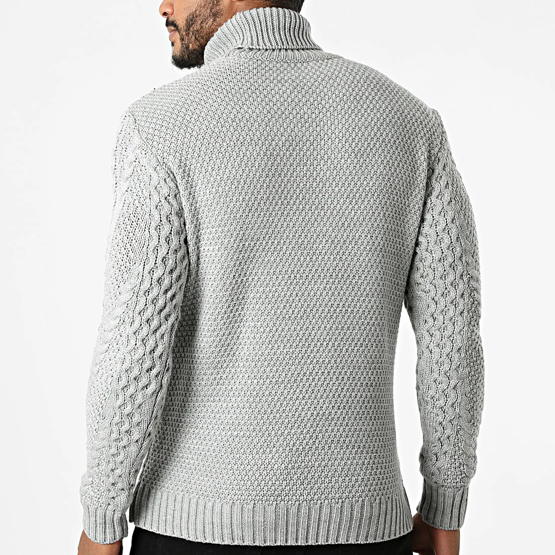 Meilleur prix ✔️ Pull Col Roulé AVP-161 Gris de Armita 🌟 4 Meilleur prix ✔️ Pull Col Roulé AVP-161 Gris de Armita 🌟 – Image 4