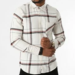 Top 10 😍 Chemise Manches Longues A Carreaux Taxo Blanc Cassé de Armita 🤩 -Armita Soldes 2022 armita 285696 TAXO ECRU 20210923T163748 03