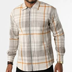 Remise ⭐ Surchemise Carreaux GZ-2102 Beige de Armita 😉 -Armita Soldes 2022 armita 285714 GZ 2102 BEIGE 20210923T163940 03