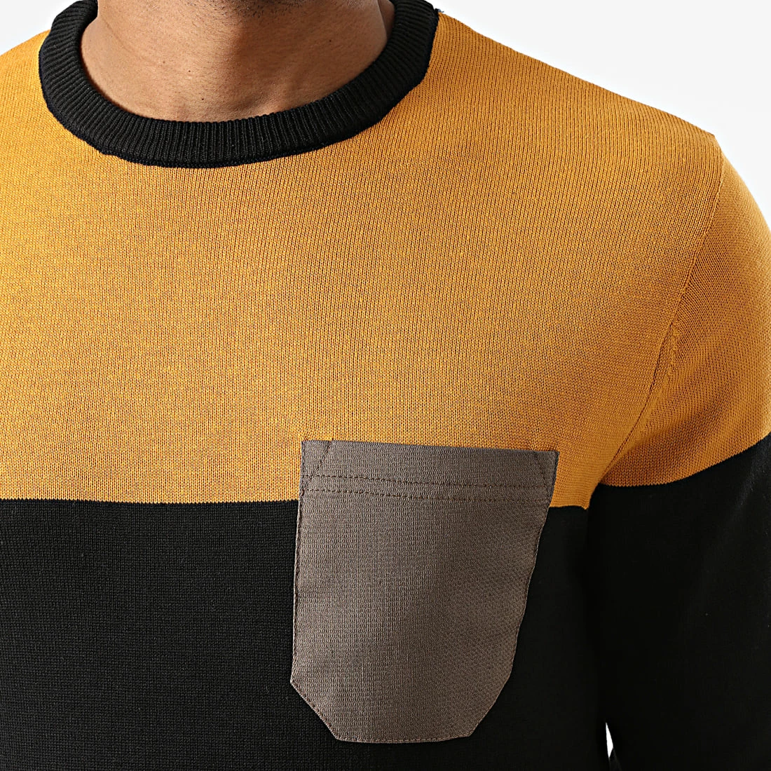 Nouveau 🔥 Pull AVP-171 Noir Moutarde de Armita 😀 2 Nouveau 🔥 Pull AVP-171 Noir Moutarde de Armita 😀 – Image 2