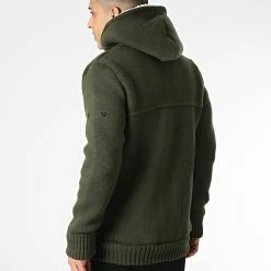 Offres ✔️ Gilet Capuche Ashkan Vert Kaki de Armita 🔔 -Armita Soldes 2022 armita 285757 ASHKAN KHAKI 20211202T154443 04