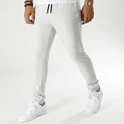 Meilleur prix ❤️ Jogger Pant PAK-434 Gris Clair Chiné de Armita 😍