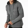 Acheter ⌛ Sweat Zippé Capuche AVG-167 Gris Anthracite Chiné de Armita 🛒