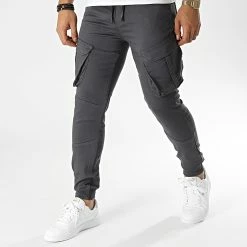 Nouveau 🌟 Jogger Pant JS-7162 Gris Anthracite de Armita 🔔