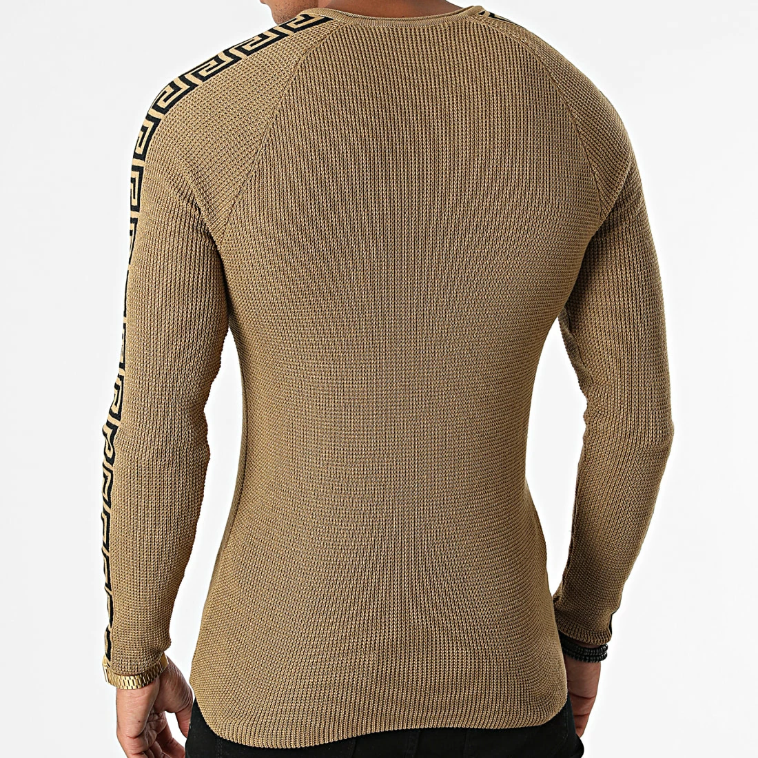 Nouveau 😍 Pull A Bandes ALP-331 Beige Renaissance de Armita ⭐ 4 Nouveau 😍 Pull A Bandes ALP-331 Beige Renaissance de Armita ⭐ – Image 4