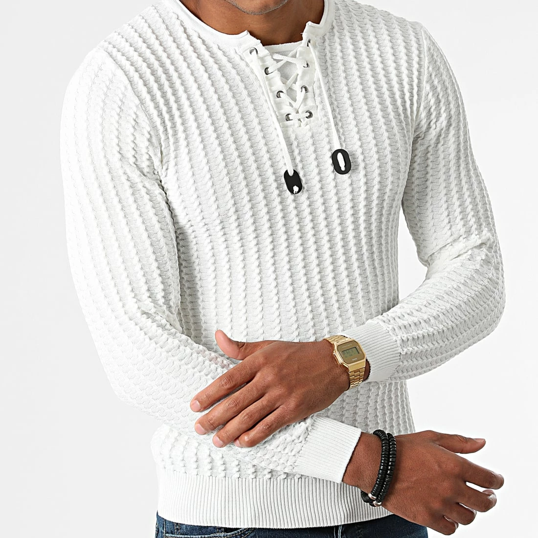 Meilleure affaire 😉 Pull ALP-332 Blanc de Armita 😉 3 Meilleure affaire 😉 Pull ALP-332 Blanc de Armita 😉 – Image 3