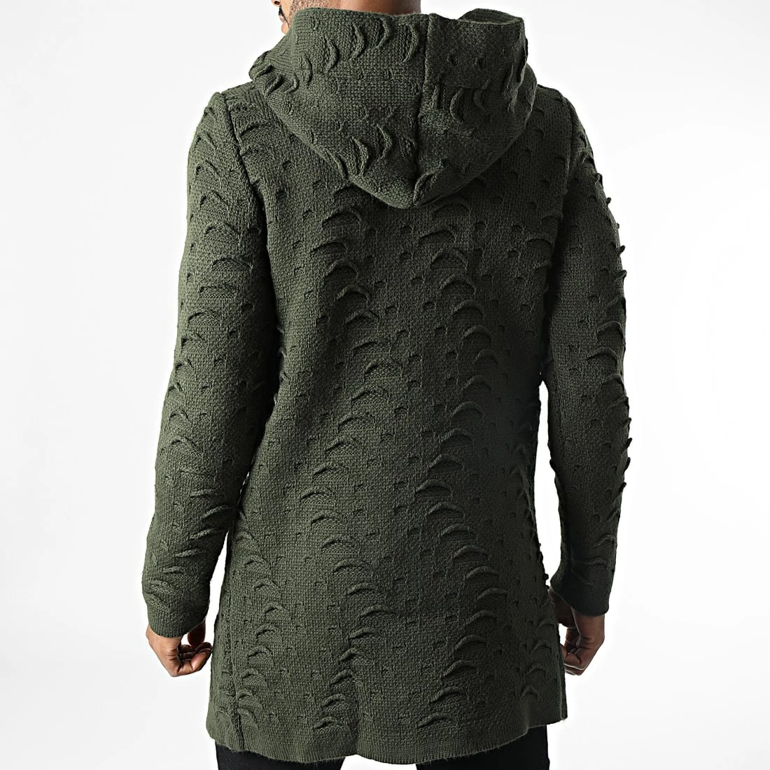 Meilleure vente 🤩 Gilet Capuche Oversize Steve Vert Kaki de Armita 👍 4 Meilleure vente 🤩 Gilet Capuche Oversize Steve Vert Kaki de Armita 👍 – Image 4