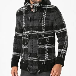 Les meilleures critiques de 🛒 Gilet Capuche A Carreaux Dastan Noir Gris Anthracite de Armita ✨