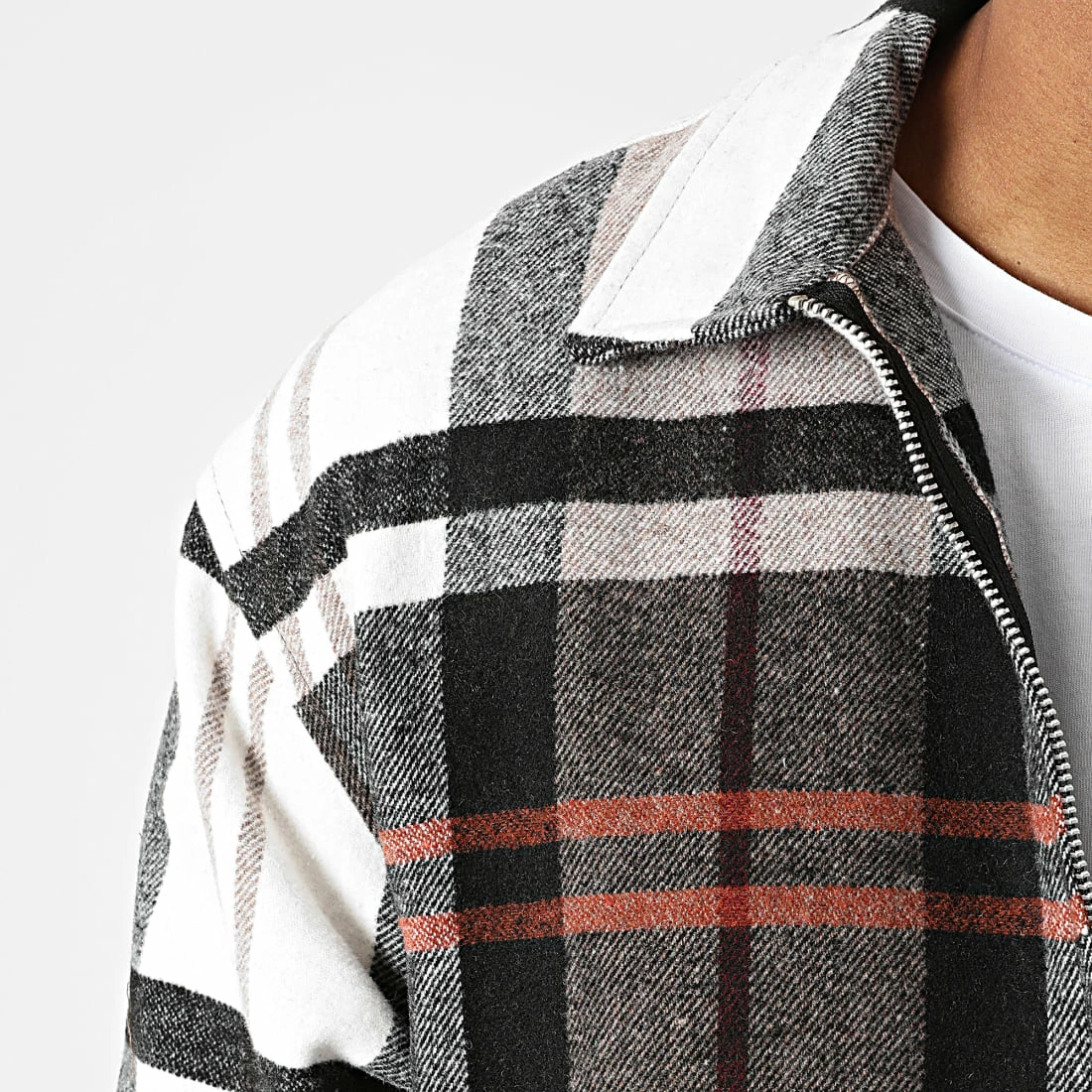 Grosses soldes 🔔 Surchemise Carreaux GZ-2102 Beige Marron de Armita 😍 2 Grosses soldes 🔔 Surchemise Carreaux GZ-2102 Beige Marron de Armita 😍 – Image 2