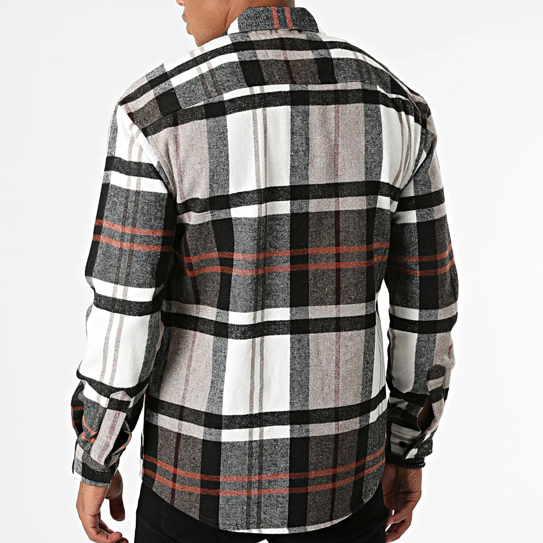 Grosses soldes 🔔 Surchemise Carreaux GZ-2102 Beige Marron de Armita 😍 4 Grosses soldes 🔔 Surchemise Carreaux GZ-2102 Beige Marron de Armita 😍 – Image 4