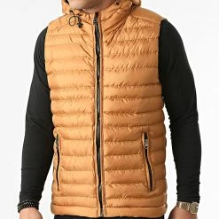 Bon marché 🔥 Doudoune Capuche Sans Manches 3523 Camel de Armita ✨