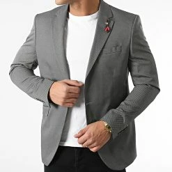 Promo 🧨 Veste Blazer 7059 Gris Anthracite de Armita 🛒