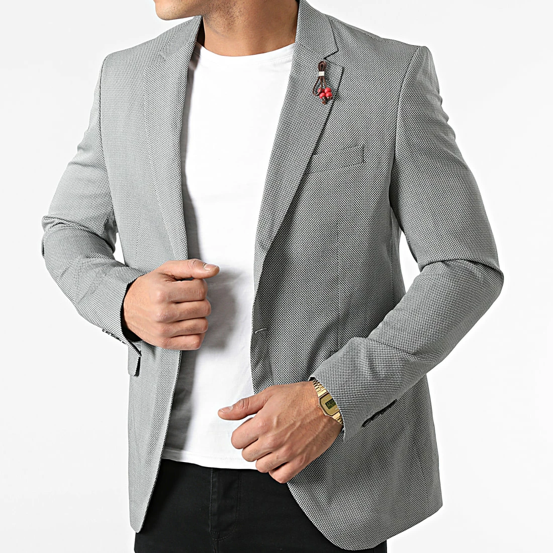 Remise 🥰 Veste Blazer 7059 Gris de Armita ✔️ 1 Remise 🥰 Veste Blazer 7059 Gris de Armita ✔️