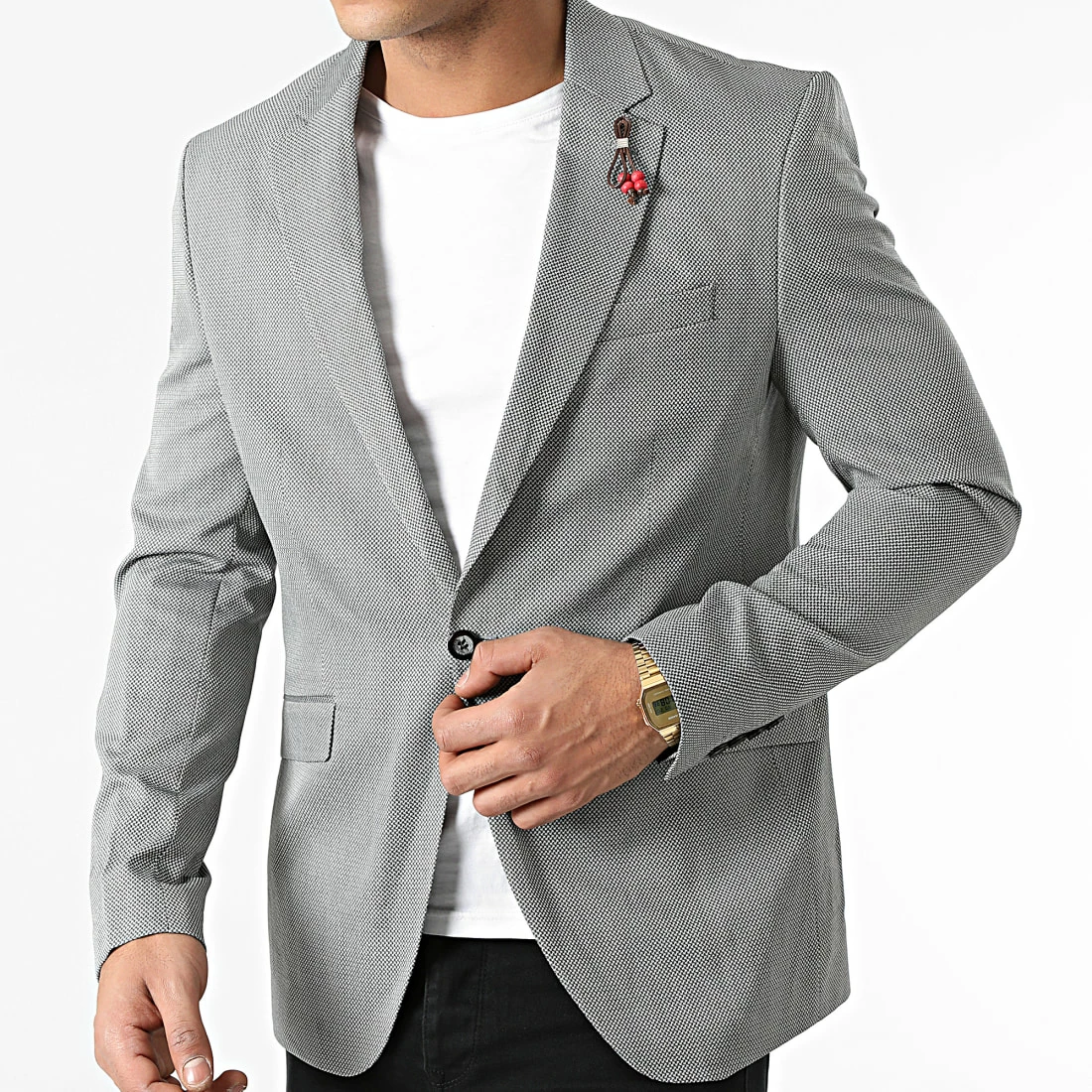 Remise 🥰 Veste Blazer 7059 Gris de Armita ✔️ 3 Remise 🥰 Veste Blazer 7059 Gris de Armita ✔️ – Image 3