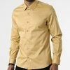 Vente flash 😀 Chemise Manches Longues PCH-901 Jaune Moutarde de Armita 🔔