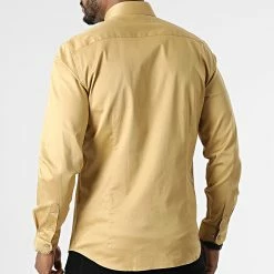 Vente flash 😀 Chemise Manches Longues PCH-901 Jaune Moutarde de Armita 🔔 -Armita Soldes 2022 armita 296365 PCH 901 MUSTARD 20220106T161844 04