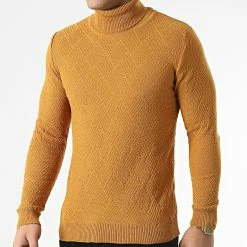 Meilleure vente 🔥 Pull Col Roulé APR-333 Jaune Moutarde de Armita ✨ -Armita Soldes 2022 armita 296369 APR 333 MUSTARD 20211223T101613 01