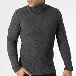 Meilleure affaire ❤️ Pull Col Roulé APR-333 Gris Anthracite de Armita 🧨 -Armita Soldes 2022 armita 296370 APR 333 ANTHARACITE 20211223T101601 03